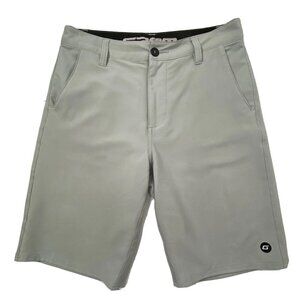 GROM Youth Boys size XL Off Road Wet Dry Short Board Shorts Hiking Beige
